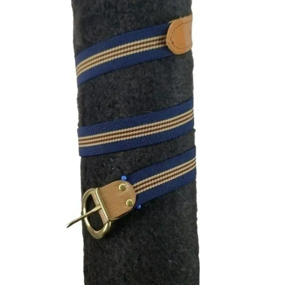Fox Brand‎ Boys Blue Brown School Church Striped Elastic Belt